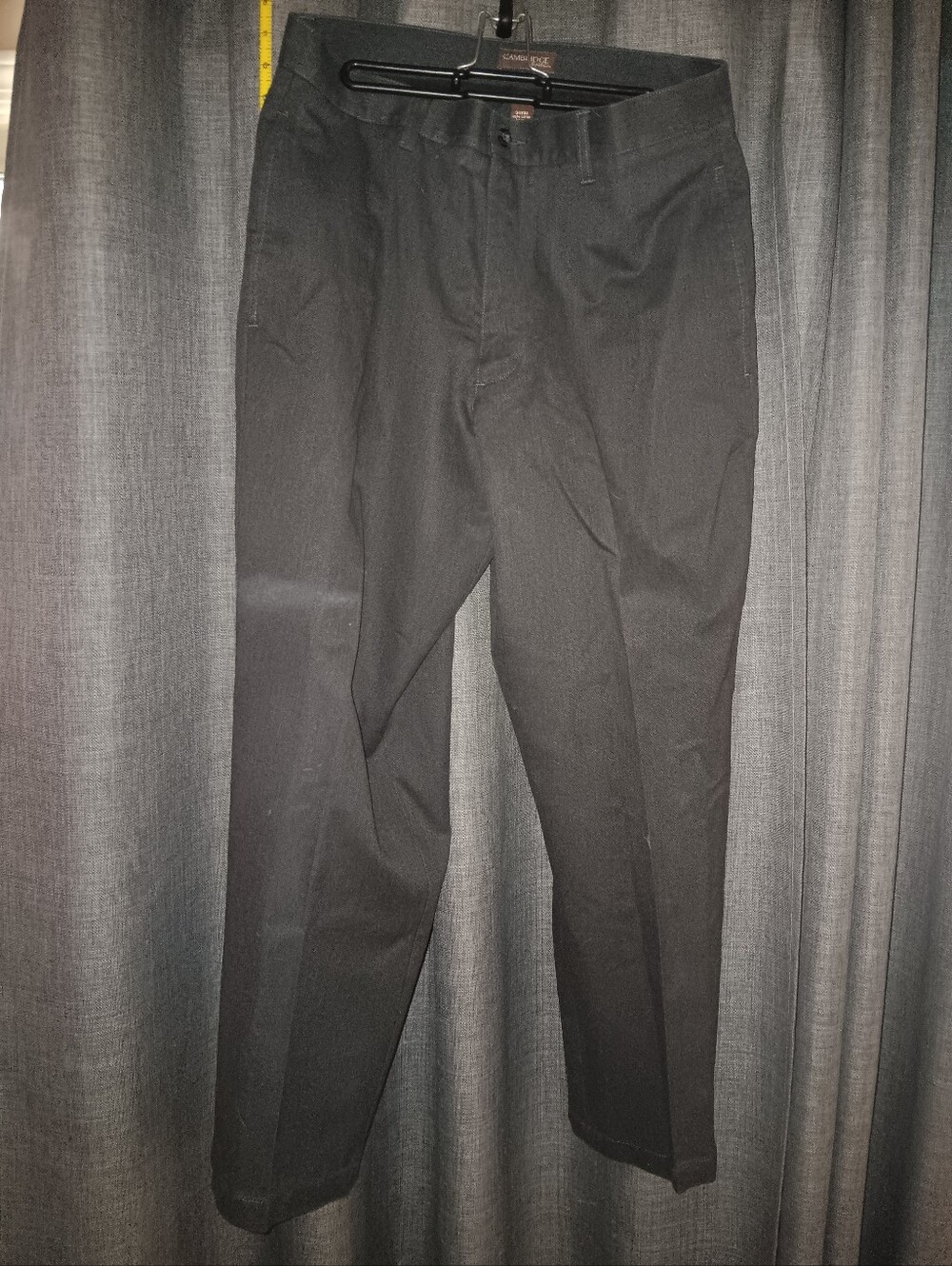 Cambridge Black Men’s Dress Pants - Classic Straight Fit